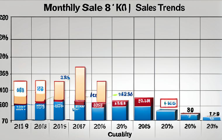 **

Prompt: Bar chart comparing monthly sales trends, highlighting a significant drop in sales visually represented by a downward-sloping line, alongside a pie chart showing market share distribution among different products, emphasize clear labels and easy readability.

**