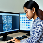 **

"A data analyst in a modern Kuala Lumpur office, fully clothed in a modest baju kurung, working at a computer with data visualizations on the screen, appropriate attire, safe for work, perfect anatomy, natural proportions, professional photography, high quality, family-friendly, showcasing Malaysian batik patterns subtly in the background, professional setting"

**